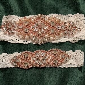 wedding garter set". Rose gold brand new I forgot then on the day of my wedding